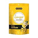 Bali's Best Ginger Chews, Zesty Lemon Flavor, 5.08 Oz, Individually Wrapped Soft Candy, Made with 100% Real Ginger, Digestive Health Support, Upset