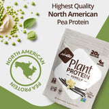 NuGo Plant Protein Powder, Vanilla, 20g Vegan Pea Protein, Low Sugar, Gluten Free, Dairy Free Ingredients, Soy Free, Non-GMO, Plant Based, Kosher