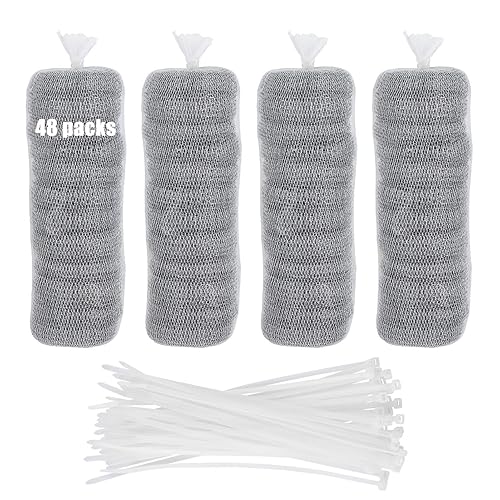 48 PCS Lint Traps Washing Machine Lint Trap Stainless Steel lint Snare Traps Laundry Mesh Washer Hose Filter Washing Machine Lint Snare, Lint Traps