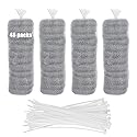48 PCS Lint Traps Washing Machine Lint Trap Stainless Steel lint Snare Traps Laundry Mesh Washer Hose Filter Washing Machine Lint Snare, Lint Traps