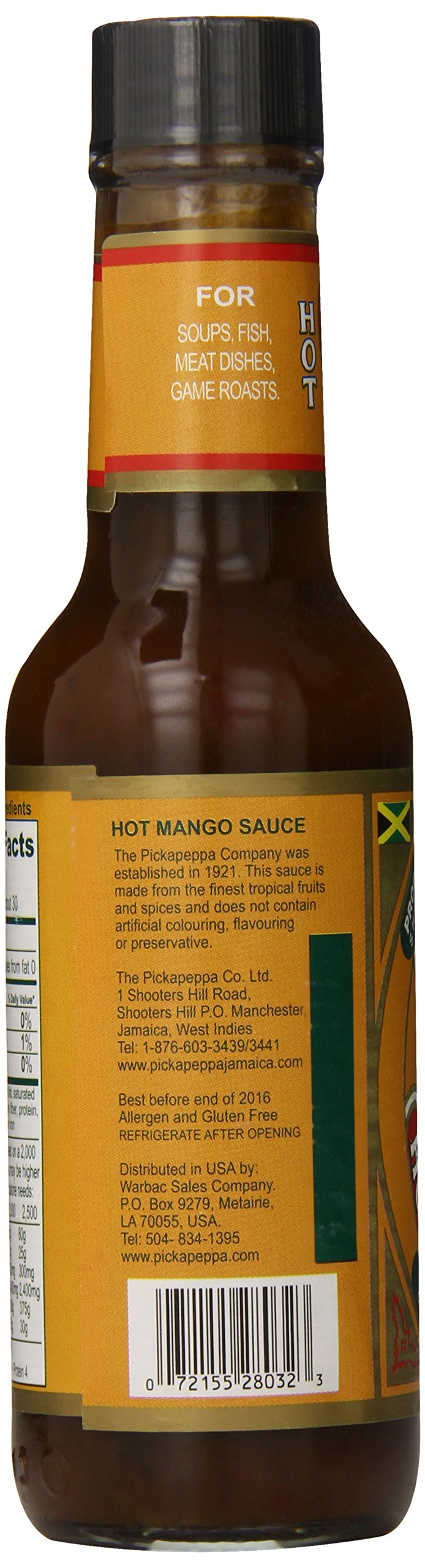 Pickapeppa Hot Sauce, Mango, 5 Ounce (pack of 3)