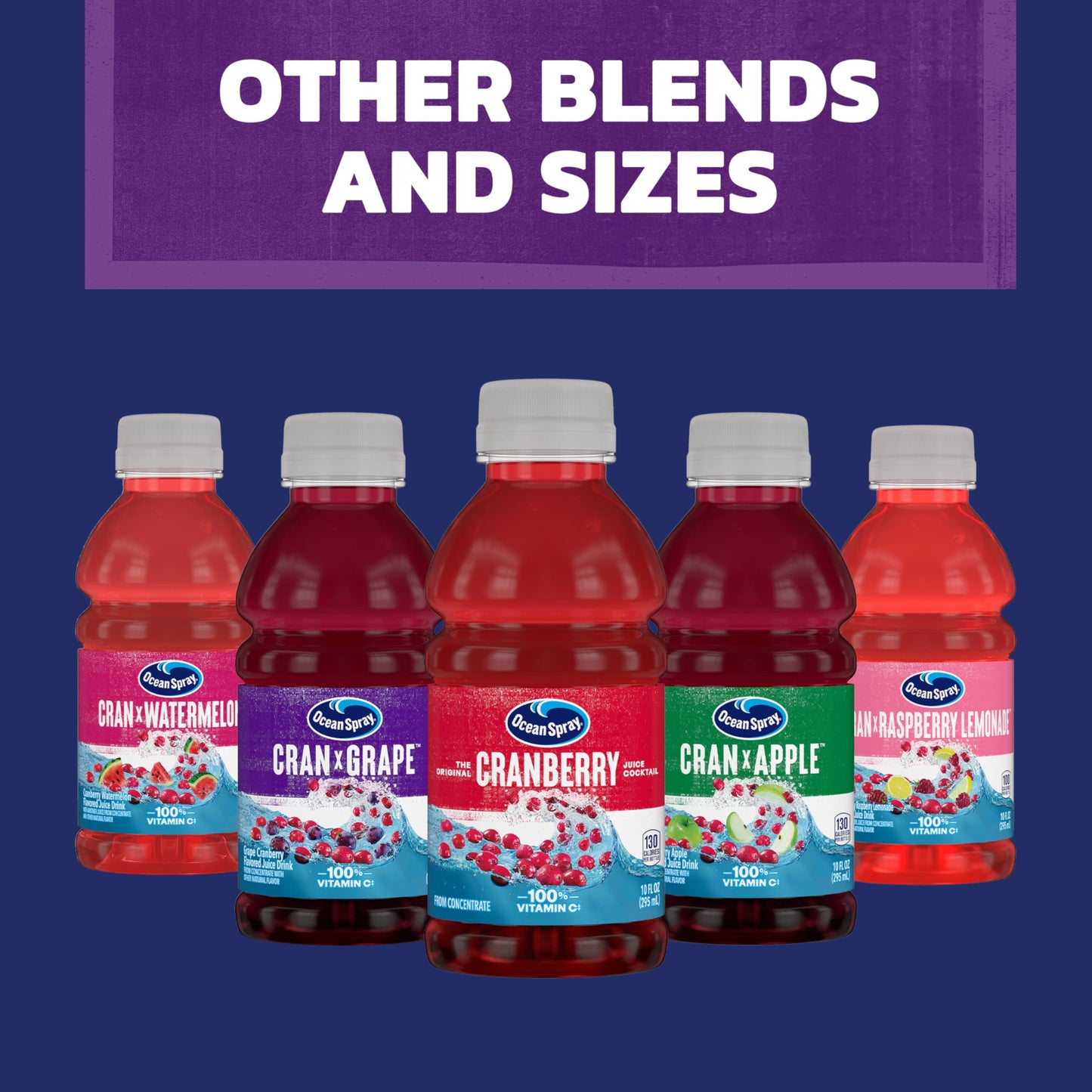 Ocean Spray® Cran-Grape® Cranberry Grape Juice Drinks, 10 Fl Oz Bottles, 6 Count