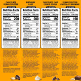 JUNKLESS Protein Bars Variety Pack | Chocolate Peanut Butter, PB Chocolate Brownie, Birthday Cake & Choc Chip Cookie Dough | 15g Protein, No Added