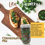 Montero Chimichurri Mix 2oz - Dry Chimichurri Sauce Blend - Fat & Cholesterol Free - Sugar Free - Lite & Healthy