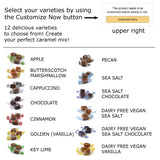 AvenueSweets - Handcrafted Individually Wrapped Soft Caramels - 1/2 Gallon Jar - Customize Your Flavors