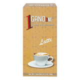 2 Boxes GanoOne Latte Reishi Mushroom Instant Coffee - with Organic Ganoderma Extract - Blend with Creamer and Sugar - Easy to Use 20 Single - Serve