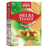 Snacktery Original Melba Toast Crackers - Thin and Crispy Flatbread Crackers - Mini Toasts for Dips, Spreads, Salads - 7 Oz