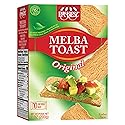 Snacktery Original Melba Toast Crackers - Thin and Crispy Flatbread Crackers - Mini Toasts for Dips, Spreads, Salads - 7 Oz