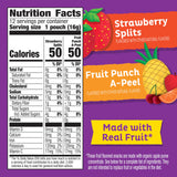 Annie's Organic Fruit Peel-A-Parts Fruit Flavored Snacks, Strawberry and Fruit Punch, Gluten Free, Vegan, Variety Pack, 12 Count, 6.7 oz