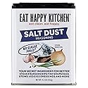Eat Happy Kitchen Salt Dust Seasoning, 4.3 Oz - All-Purpose Salt & Pepper Replacement - No Sugar Added, Gluten Free, No Fillers - Clean Flavor