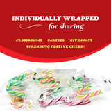 Christmas Candy Canes Minis Fruit Flavored Candy Canes Individually Wrapped Mini’s Pack of 40