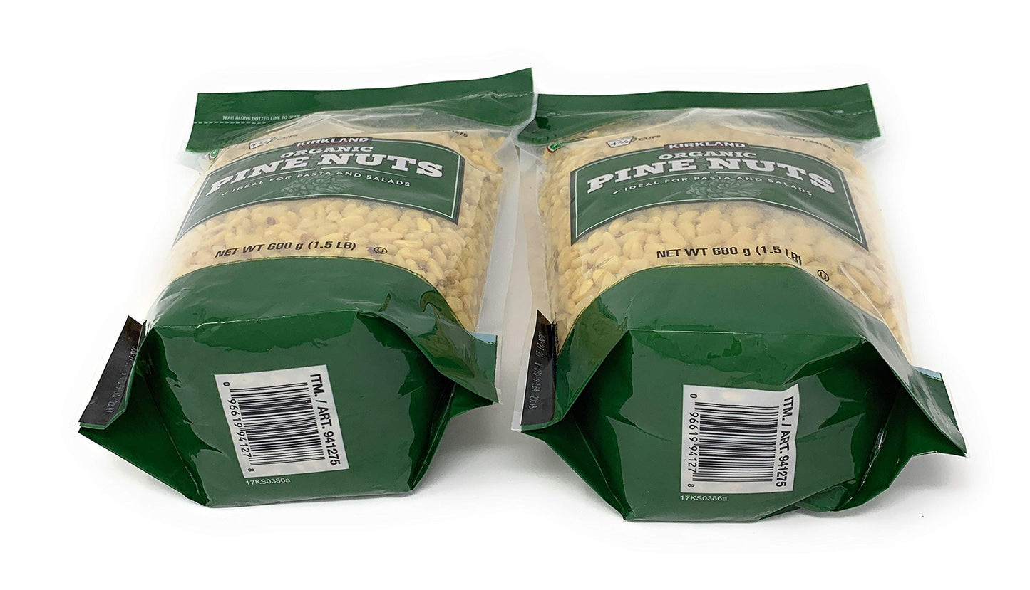 Kirkland Pine Nuts 1.5 lb in 2 Bags, 3LB total