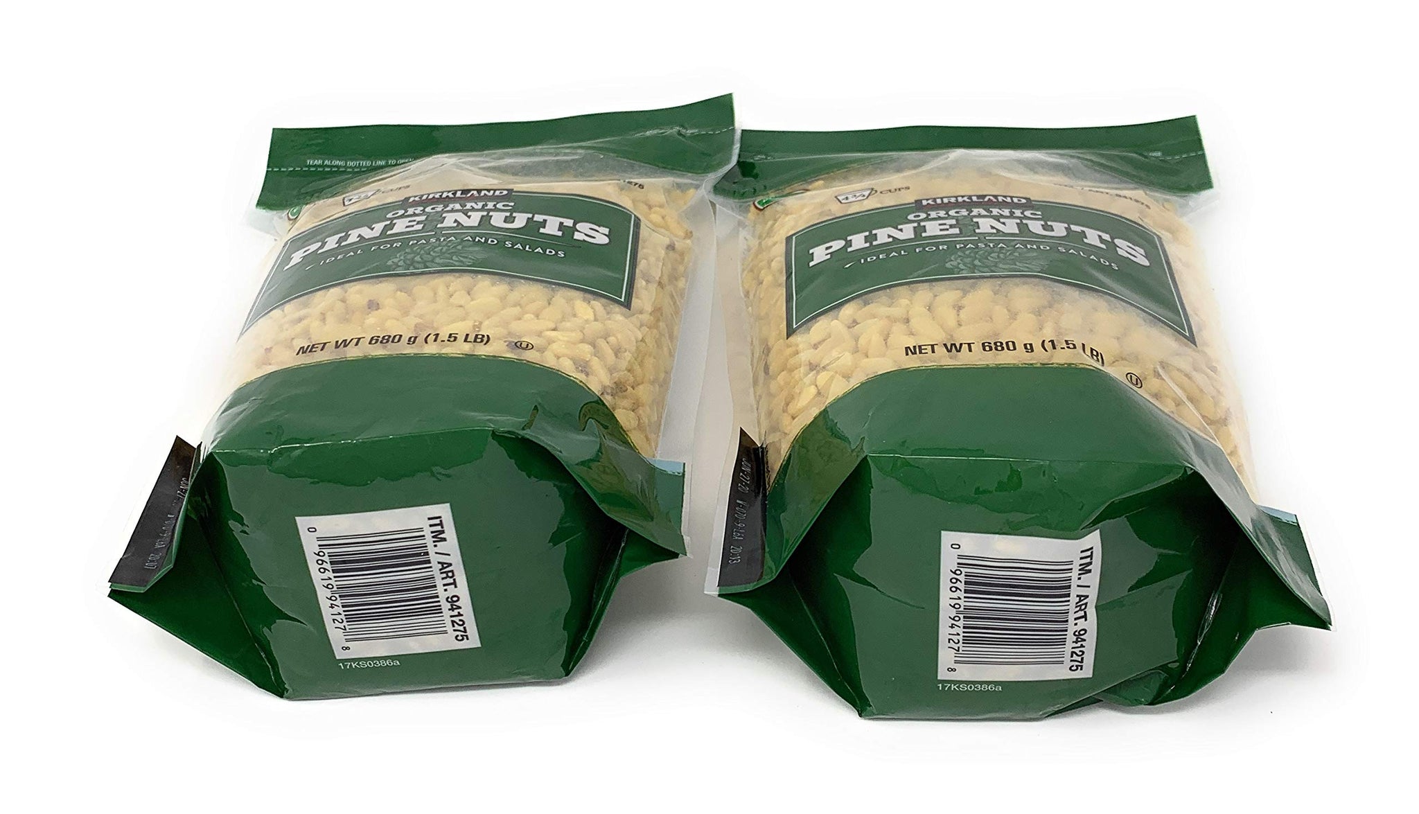 Kirkland Pine Nuts 1.5 lb in 2 Bags, 3LB total