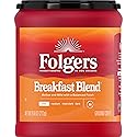 Folgers Breakfast Blend Ground Coffee, Smooth & Mild Coffee, 9.6 Ounce Canister