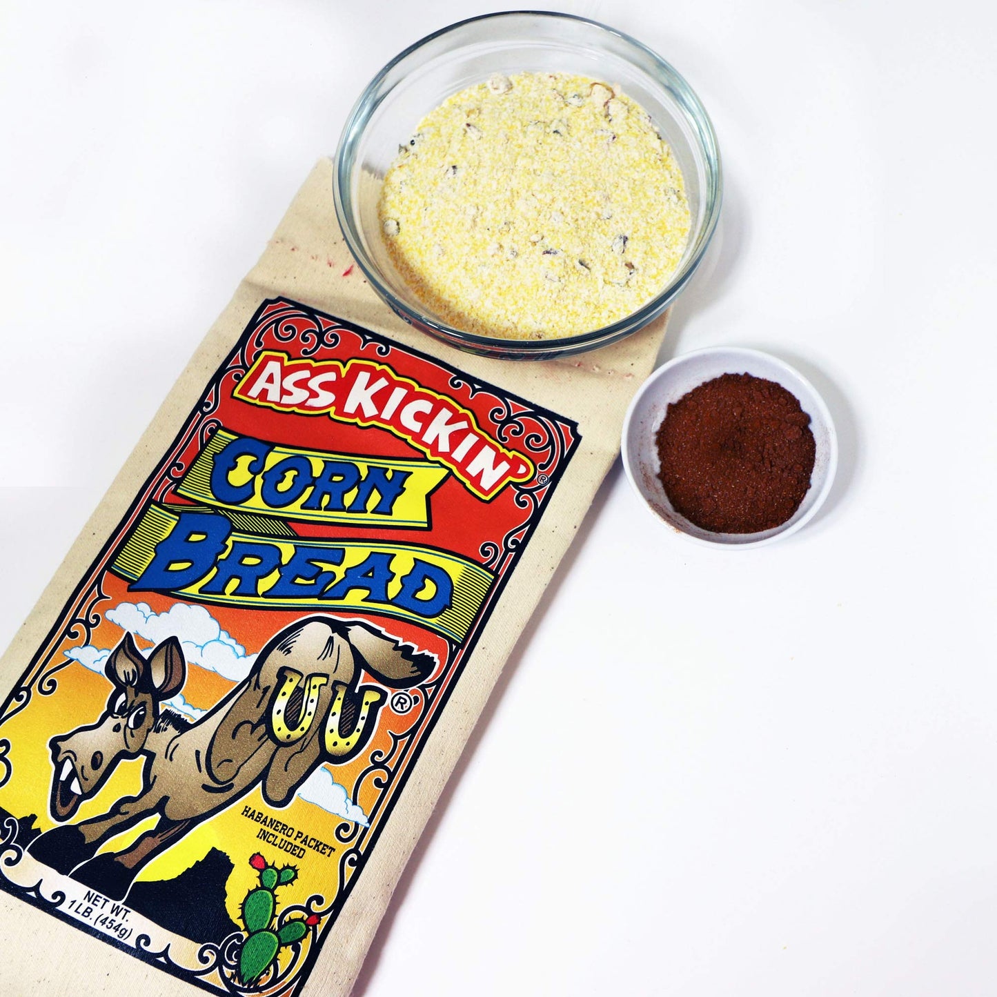 ASS KICKIN' Corn Bread Mix - 6 Pack - Premium Gourmet Gift - 16oz. - Try if you dare! …