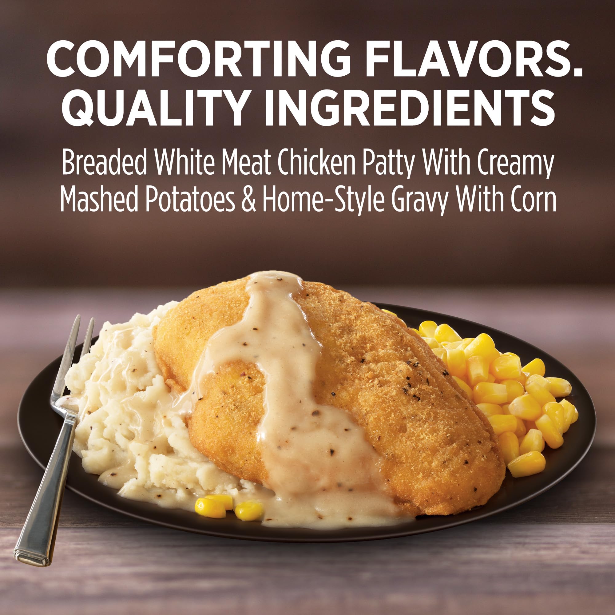 Marie Callender's Country Fried Chicken and Gravy, Convenient Oven or Microwave Meal with Chicken and Mashed Potatoes, Frozen Meal, 13.1 OZ