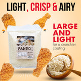 Fusion Select 3 Packs Panko Bread Crumbs - Japanese-Style Toasted Vegan Panko Breadcrumbs for Breading, Frying, Baking - For Fried Chicken & Pork, Baked Pasta, Roasted Vegetables, Tonkatsu