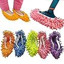 10 PCS 5 Pairs Dust Duster Mop Slippers Shoes Cover, Multi Function Washable Microfiber Foot Socks Floor Cleaning Shoes Cover for House Kitchen Office