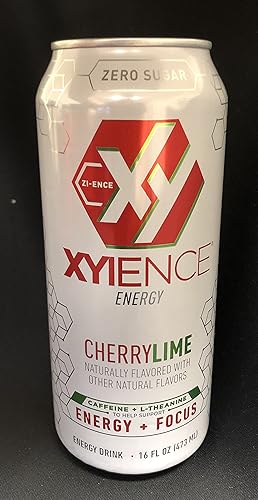 Xyience Cherry Lime Energy Drink, 16 Ounce (8 Cans)