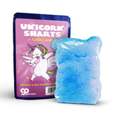 Unicorn Sharts Cotton Candy - Novelty Dabbing Unicorn Candy for Teens - Gluten-free cotton candy, blue
