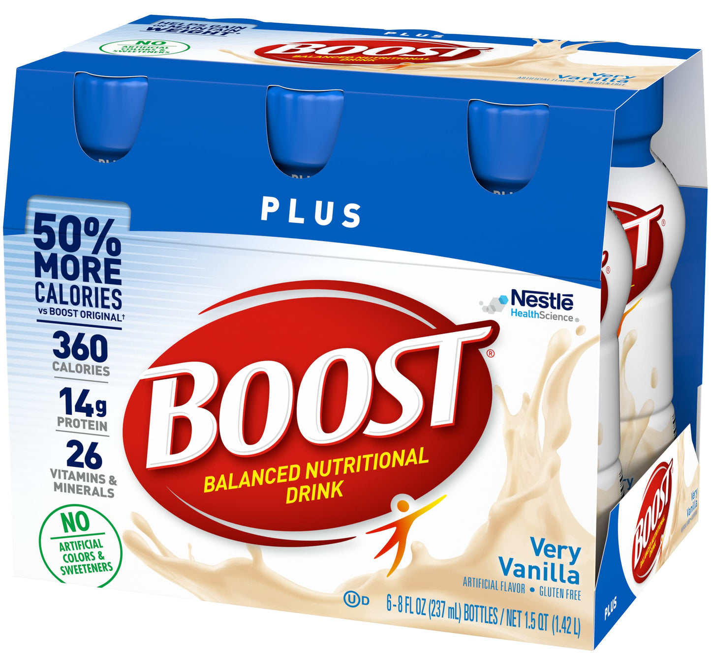 Boost Plus Balanced Nutritional Drink (8 Fl Oz (Pack of 2), Vanilla