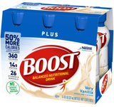 Boost Plus Balanced Nutritional Drink (8 Fl Oz (Pack of 2), Vanilla