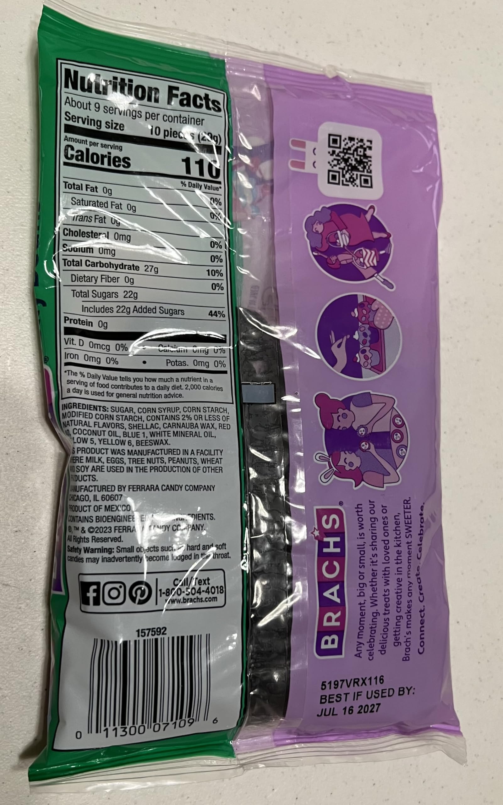Brach's Black Jelly Bird Eggs Candy