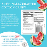 CHOCOLATE STORYBOOK Gourmet Flavored Cotton Candy - Unique Idea for Holidays, Birthdays, Gag Gifts, Party Favors (Juicy Watermelon, 1.75 oz, 2-Pack)