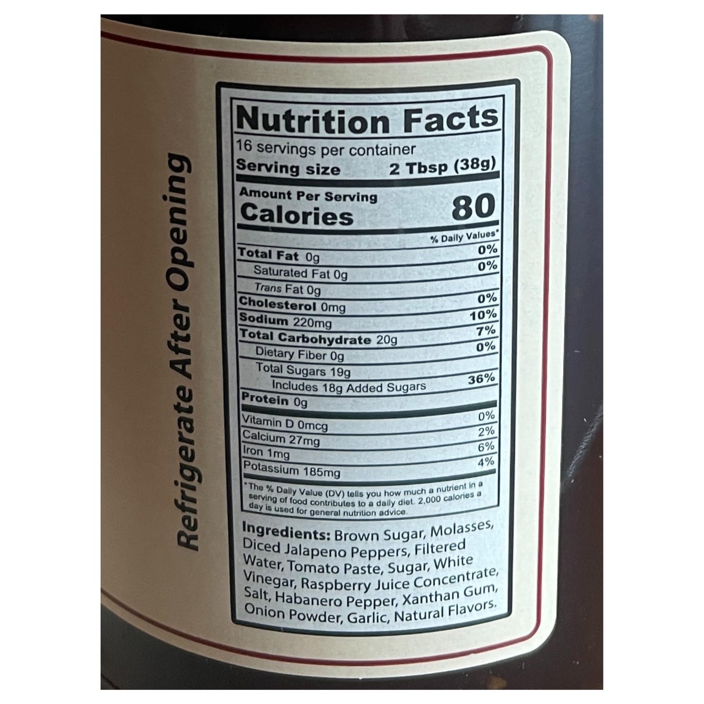 Bartolini's Raspberry Habanero BBQ Sauce 16 oz Bottle - Sweet & Spicy - Gourmet Barbecue Sauce - Gluten Free - Vegan (1)