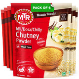 MTR Indian Spices Chutney Powder - Masala Rice Seasoning Indian Meals, 6pk