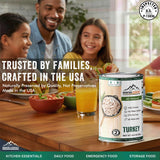 MOUNTAIN ESSENTIALS All Natural Canned Turkey 14.5 oz - 14g Protein per Serving (8 Servings per Can)- Fully Cooked, Ready to Eat Deli White Meat