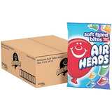 Airheads Soft Filled Candy Bites, Individually Wrapped Chewy Candy Bags, Assorted Fruit Flavors Naturally and Artificially Flavored, 6 Ounces