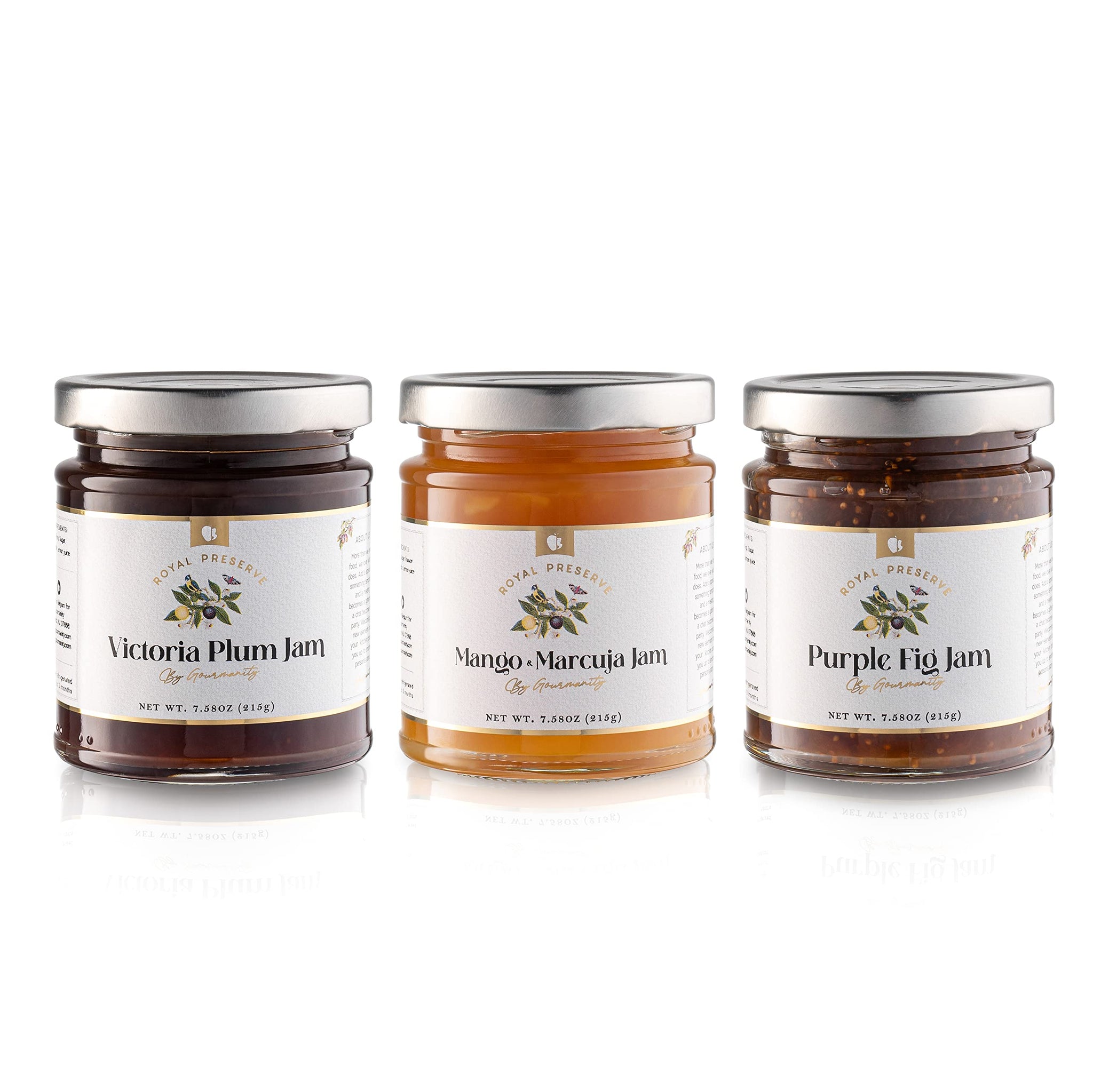 Gourmanity Victoria Plum Jam, Sweet and Flavorful, Delicious Plum Preserves, Great on Toast and Scones, High Fruit Content, Non GMO, Made in Belgium