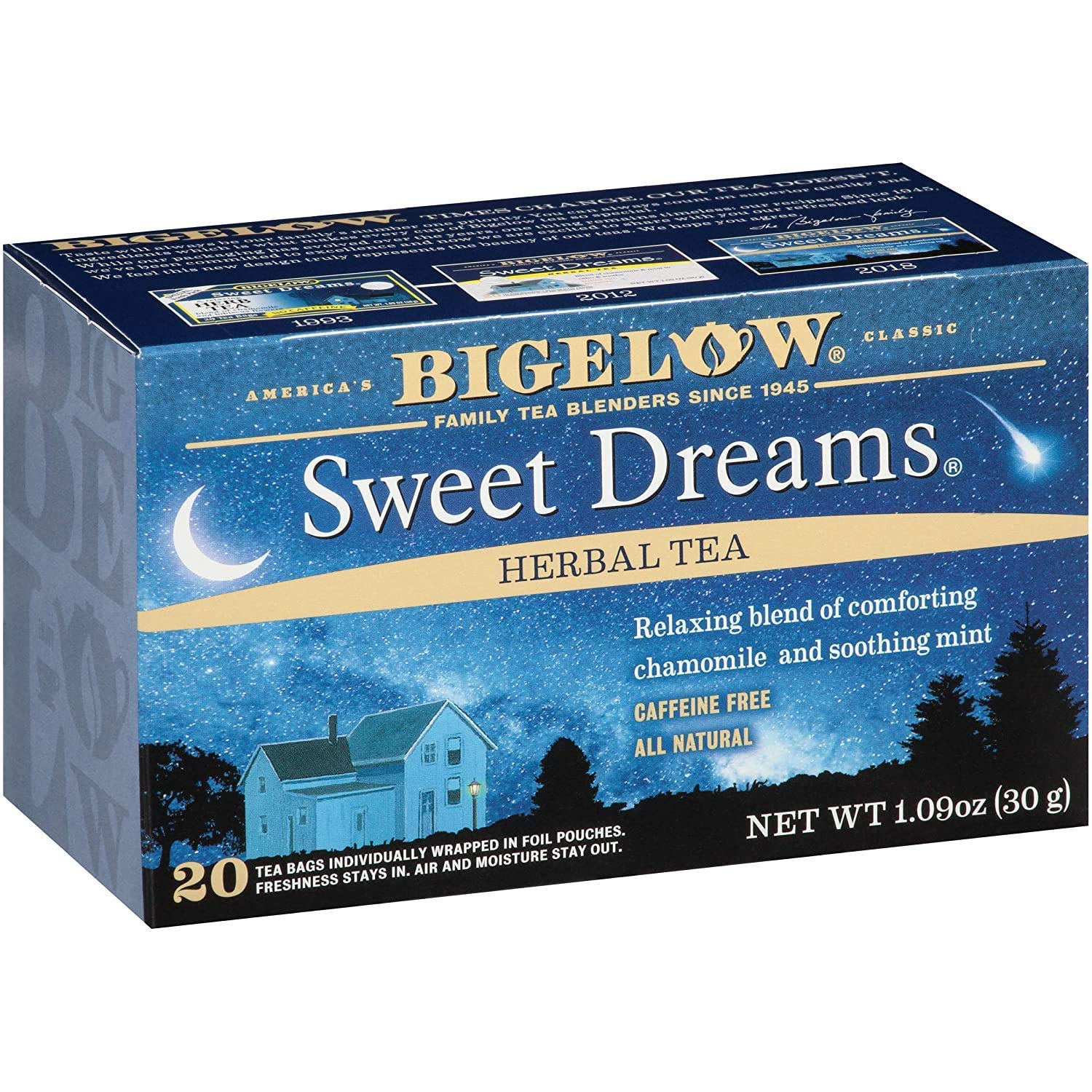 Bigelow Tea Herbal Tea Sweet Dreams 20 bag (Pack of 3)