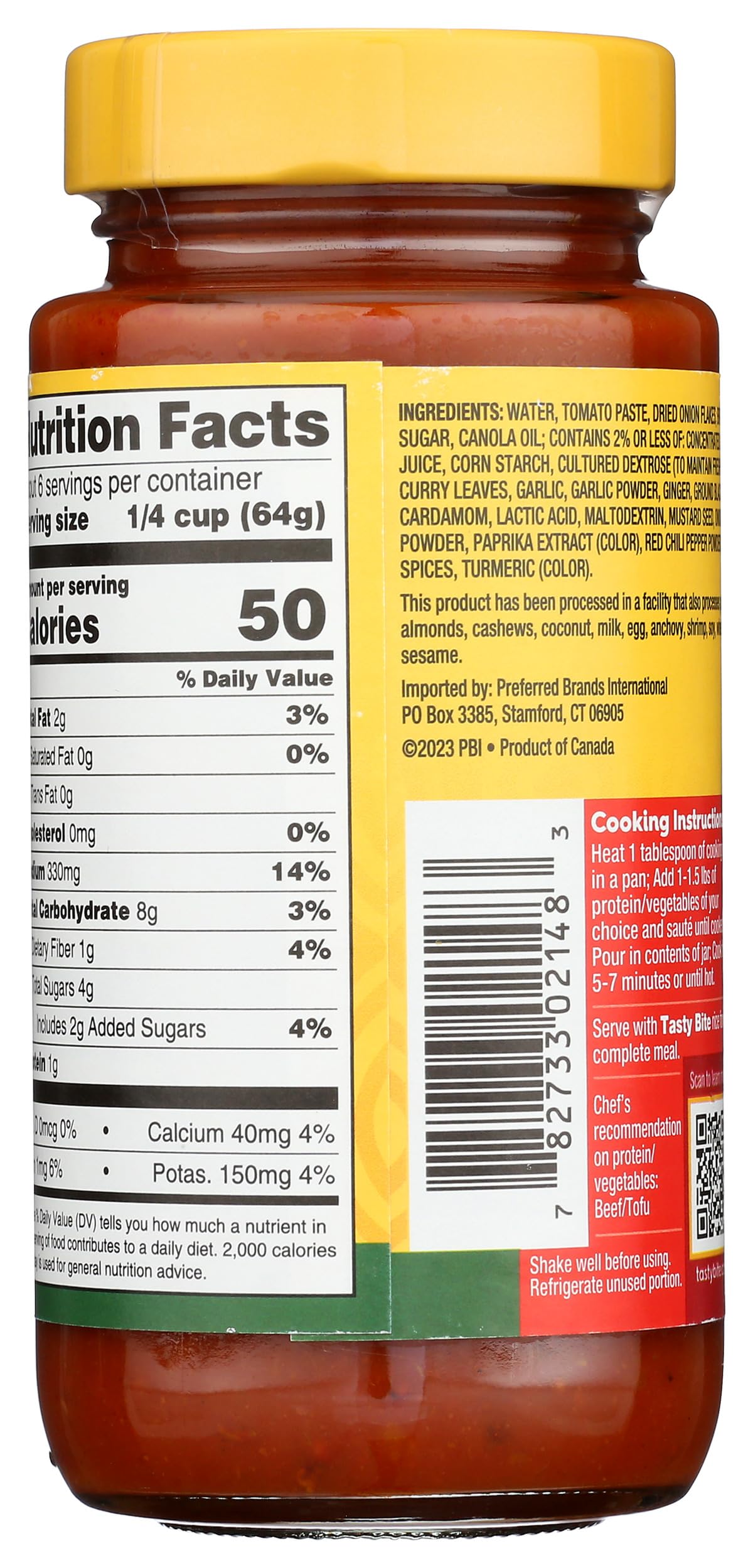 Tastybite Spicy Vindaloo Simmer Sauce, 13 Oz
