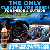 Flowgenix All Purpose Cleaner for Car Detailing (16oz) - Car Interior Cleaner for Dashboard, Trim, Seat, Fabric & More - Auto Cleaning Supplies - Incl