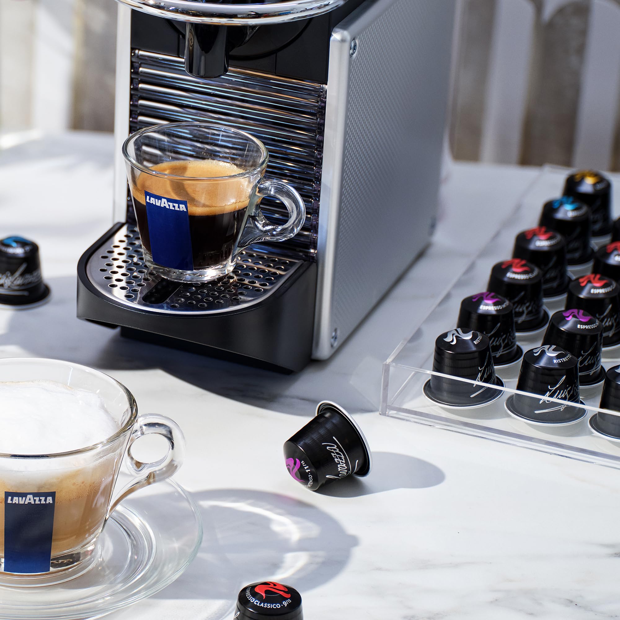 Lavazza Espresso Variety Pack of Aluminum Capsules Compatible with Nespresso* Original Machines, Contains Light, Medium, and Dark Espresso Roast (60