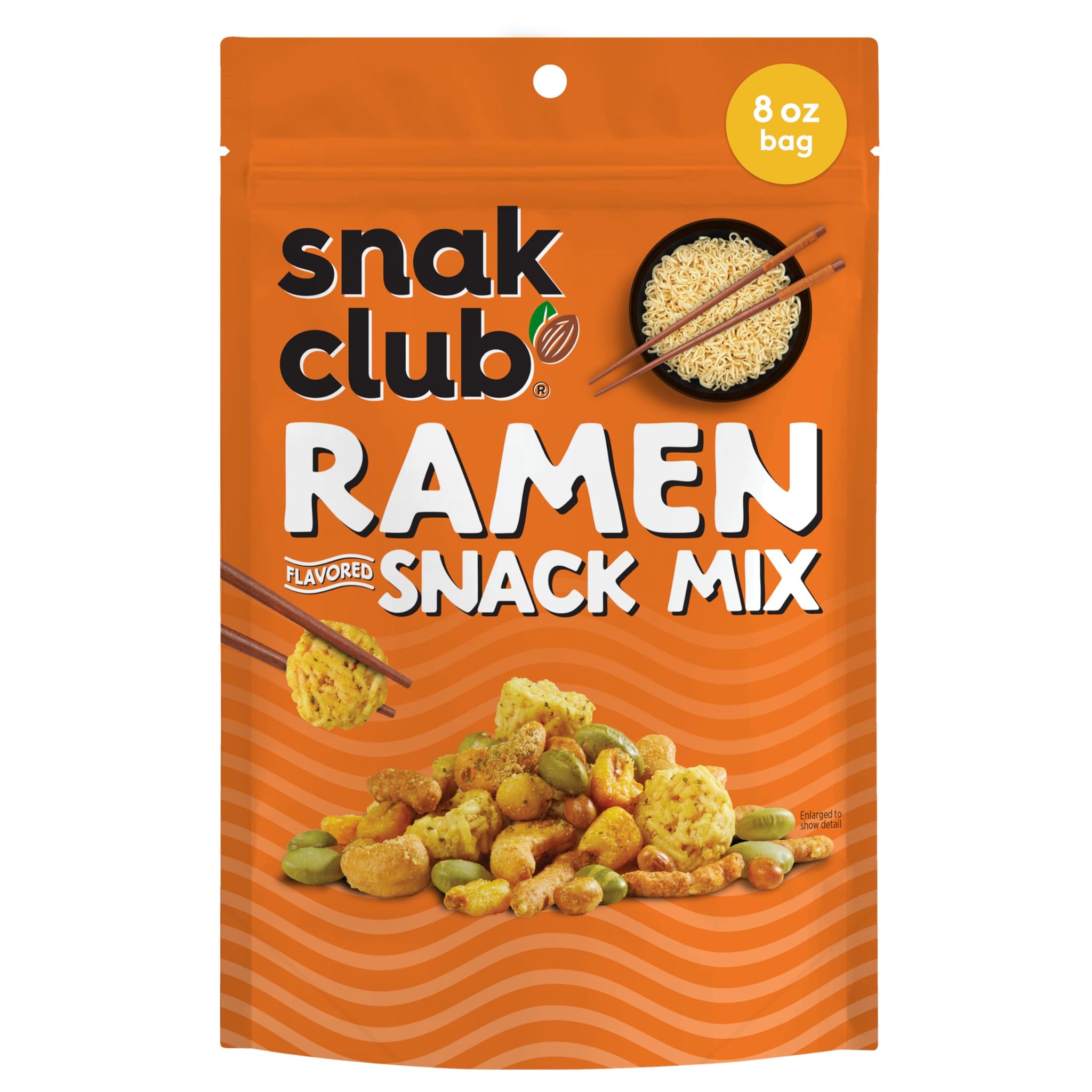 Snak Club Ramen Flavored Snack Mix with Sesame Sticks & Cashews, 8 oz