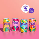Swoon Sugar Free Iced Tea Classics Variety Pack - Zero Sugar Drinks in Lemon, Raspberry, Peach, Half & Half Flavours - Low Carb, Paleo-Friendly