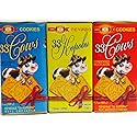 Russian Cookies 33 Cows 6.3 Oz Variety 3 Packs with 3 Flavors - Condensed Milk Flavor, Smetanka Flavor, and Curd Flavor
