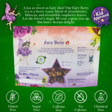Bellasia Tea Fairy Berry for Kids Using Real Strawberry Pieces- Caffeine Free Herbal Tea Blend with Real Ingredient & Balanced Flavor- Add Loose Leaf