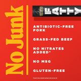FATTY Meat Sticks, Made with Grass Fed Beef, Pork Raised Without Antibiotics, 13g Protein Per Stick, Original, 2 oz. (Pack of 5)