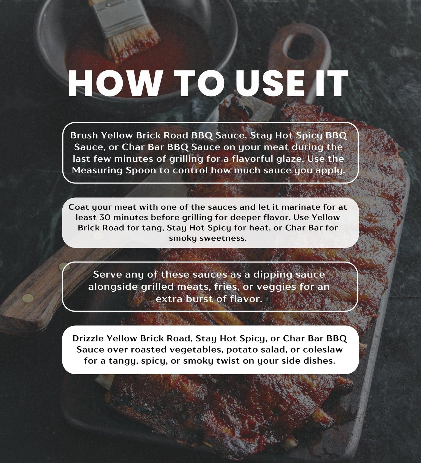 Meat Mitch Yellow Brick Road 19.7 oz + Stay Hot Spicy 19.6 oz + Char Bar BBQ Sauce 19 ounce Bundle with Measuring Spoon - 3 Flavor Variety: Sweet