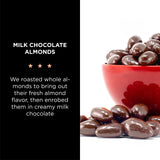 Milk Chocolate Covered Almonds | 15 Oz Bag | Roasted Chocolate Covered Nuts | Creamy & Crunchy Snack Nuts | Office Candy, Gourmet Party Favor & Gift