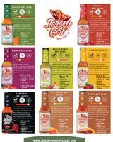 Jersey Girl Hot Sauce Co Sizzlin' No Sodium/Salt Free Hot Sauce - Made with Scorpion & Ghost Pepper 5 Oz (Spicy) All Natural Ingredients