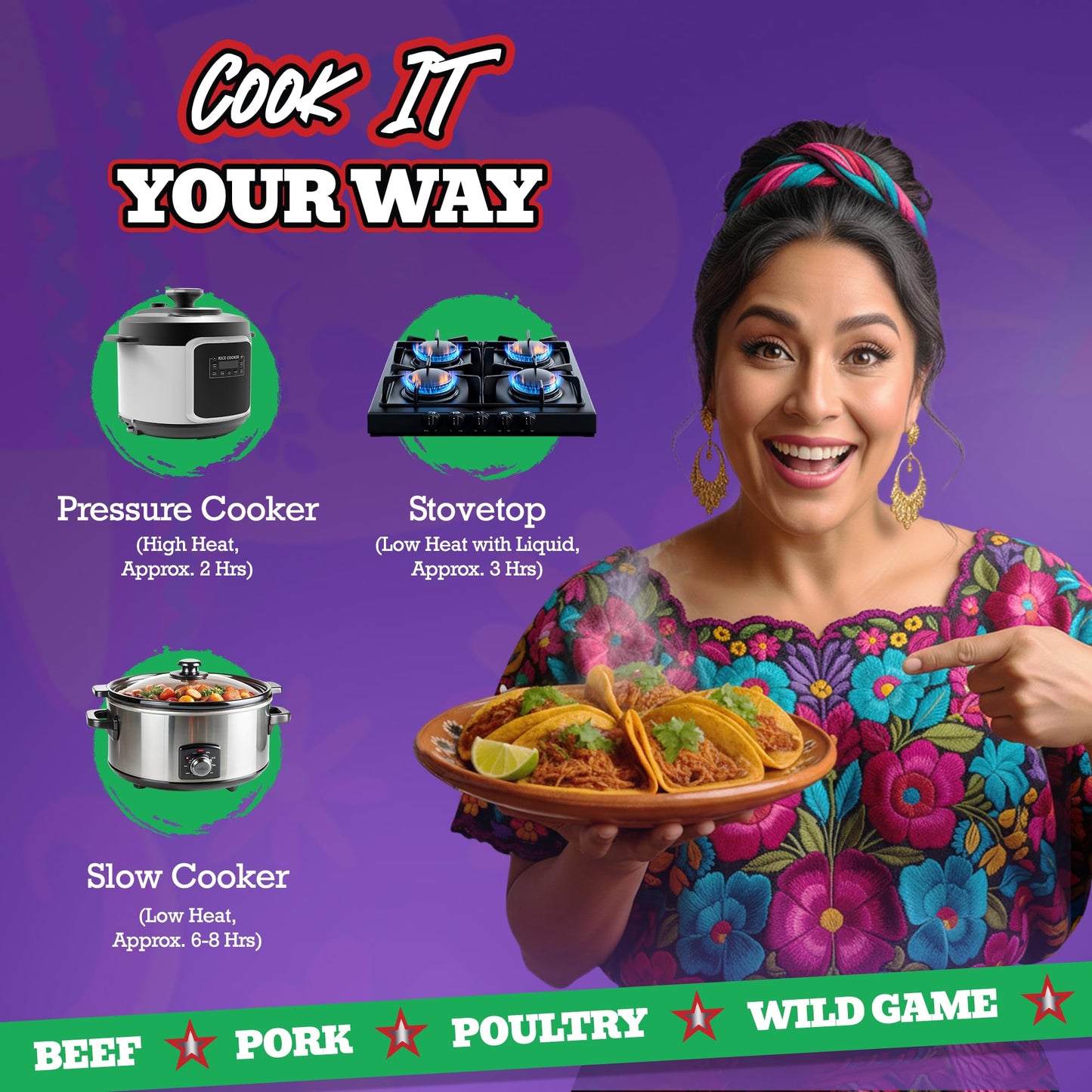 CJ’s Birria Bomb Seasoning - 2 Bombs in 8 oz Pack, MSG-Free | Authentic Mexican Spice Mix with Real Chiles & Herbs | Perfect for Birria Tacos, Ramen