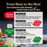 O’scallion Shirataki Noodle | Ready to Eat Shirataki Noodle Kit | Zero Carb Keto Pasta Alternative - Gluten-Free, Non-GMO Shirataki Konjac Noodles
