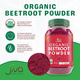 Jiva Organics Beet Root Powder 1.25 LB Bulk Bag - for Baking & Smoothies - Pure & Natural, Non-GMO, Vegan