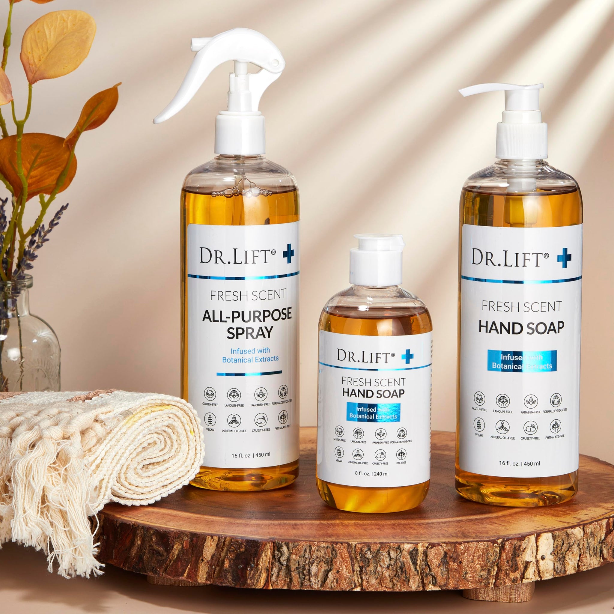 DR. LIFT All Purpose Spray Cleaner, Multi Surface Cleaning Spray with Essential Oils for Kitchen and Bathroom, Natural Household Cleaner for Everyday