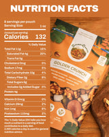 SteadyCrunch Golden Crunch Trail Mix - Non-GMO, Vegan & Gluten Free Mixed Nuts - Pistachios, Walnuts, Raisins & Dried Fruit Snacks - Healthy Snack